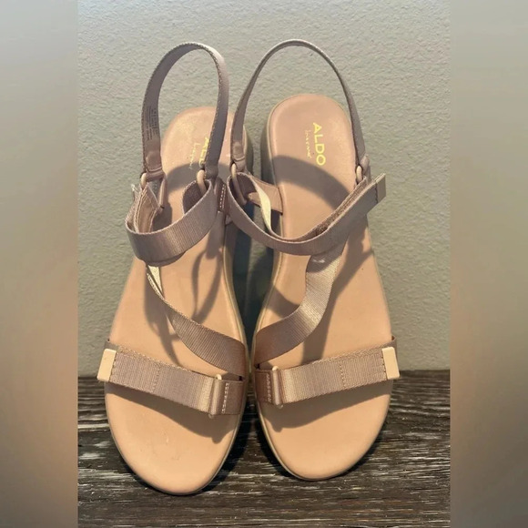Aldo EOWENIEL Women's Fabric Sandals with Flat Heels‎ Size 11 - Picture 5 of 9